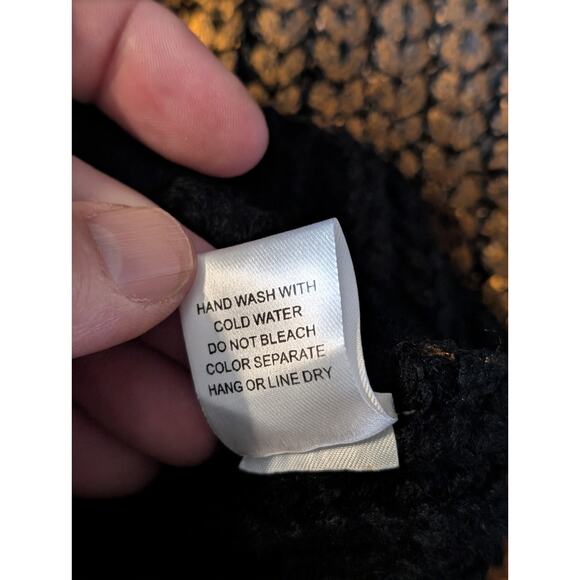 BiBi Metallic Bronze Ribbed Sweater | Shimmer Knit V-Neck Pullover | Cozy... - Picture 7 of 10